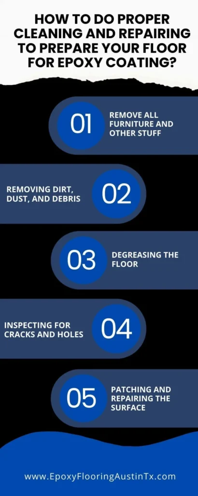 How to Prepare Your Floor for Epoxy Coating in Austin Texas in 2026 2 How to do Proper Cleaning and Repairing To Prepare Your Floor for Epoxy Coating